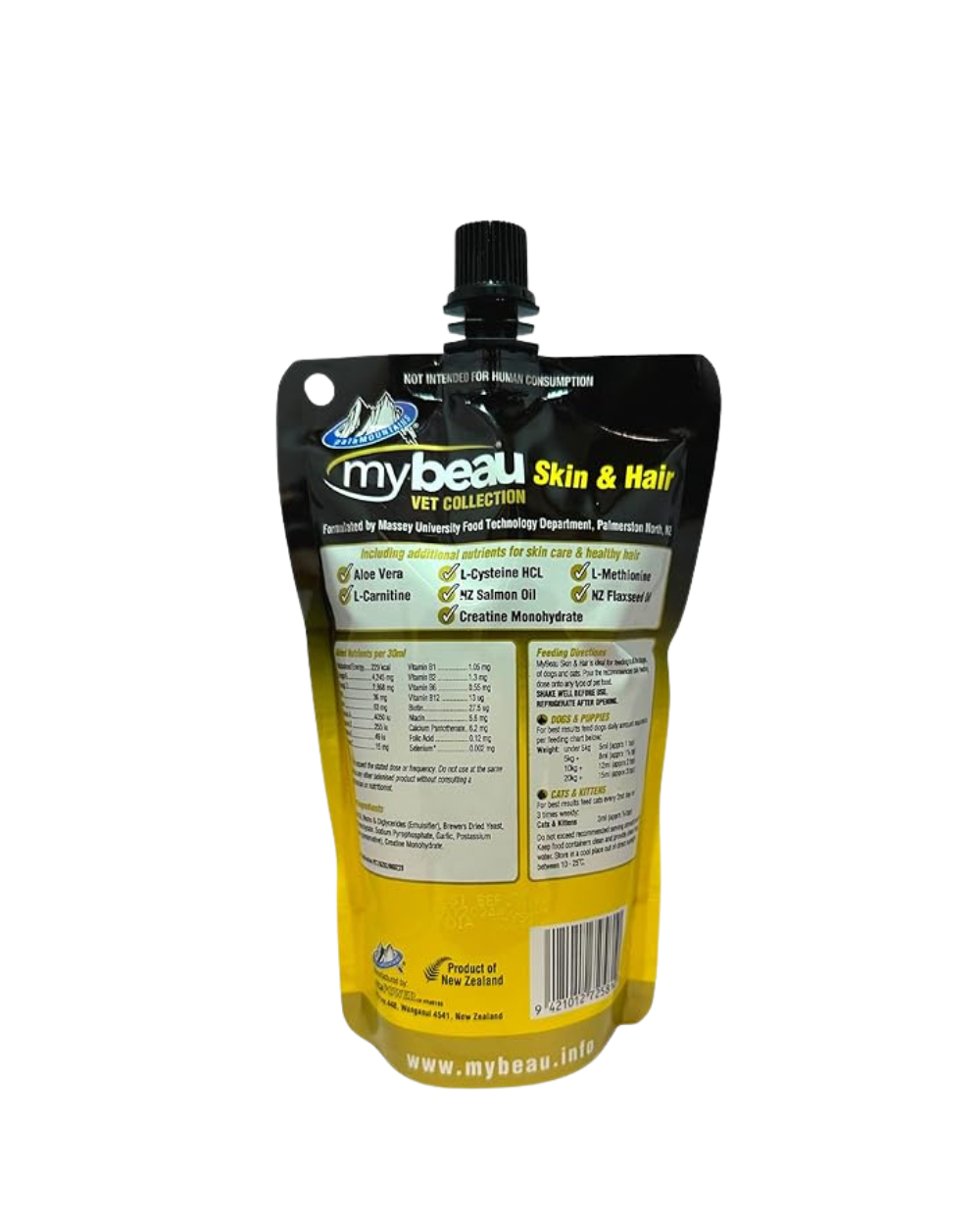My Beau Skin & Hair Supplement for Dogs & Cats â€“ Aloe Vera, Omega 3 & 6, Flaxseed & Salmon Oil 300 ml