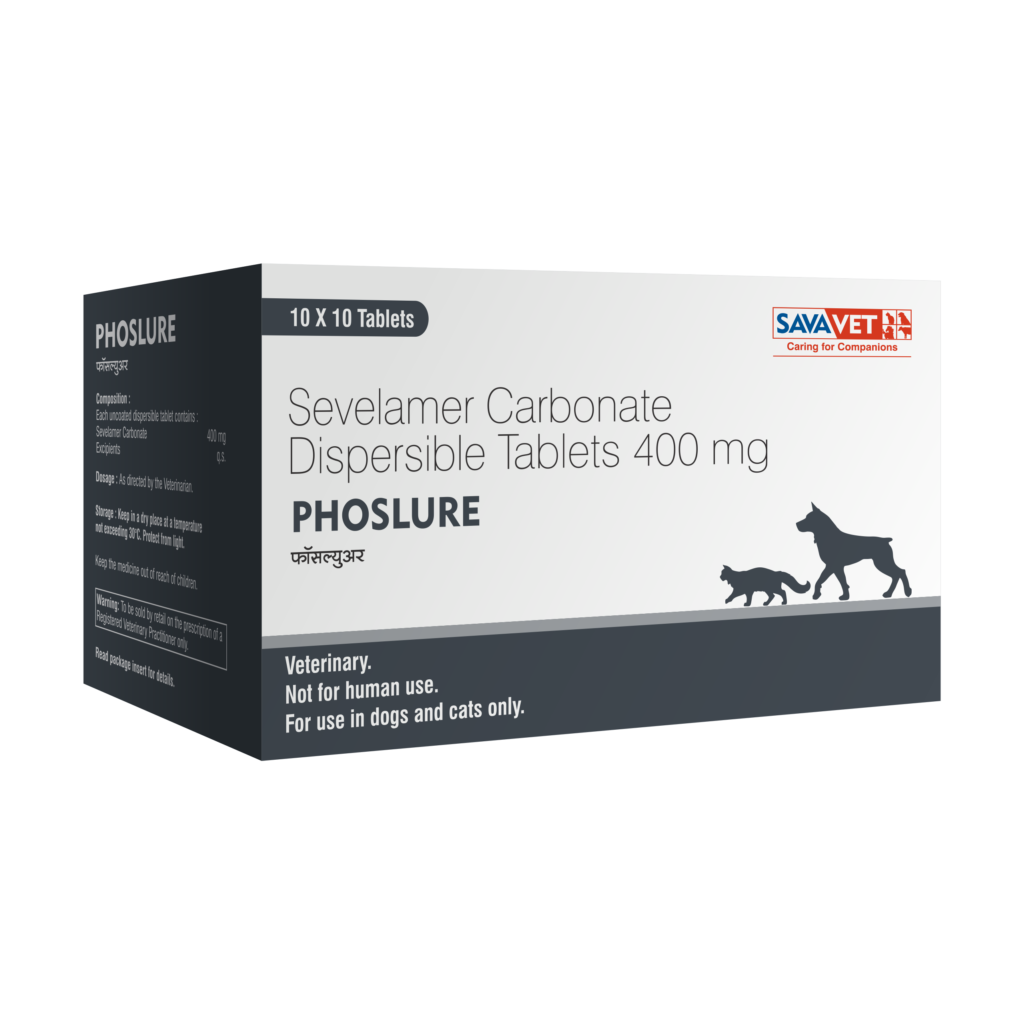 Savavet Phoslure 400mg â€“ Kidney Support & Phosphate Binder Tablets for Dogs and Cats - Pack of 10 Tablets