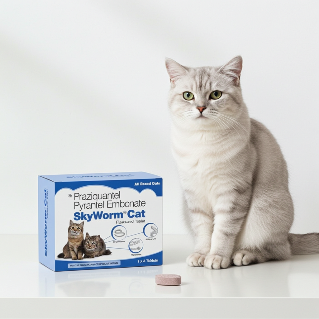 Skyec Skyworm Cat Deworming Tablets 4â€™s