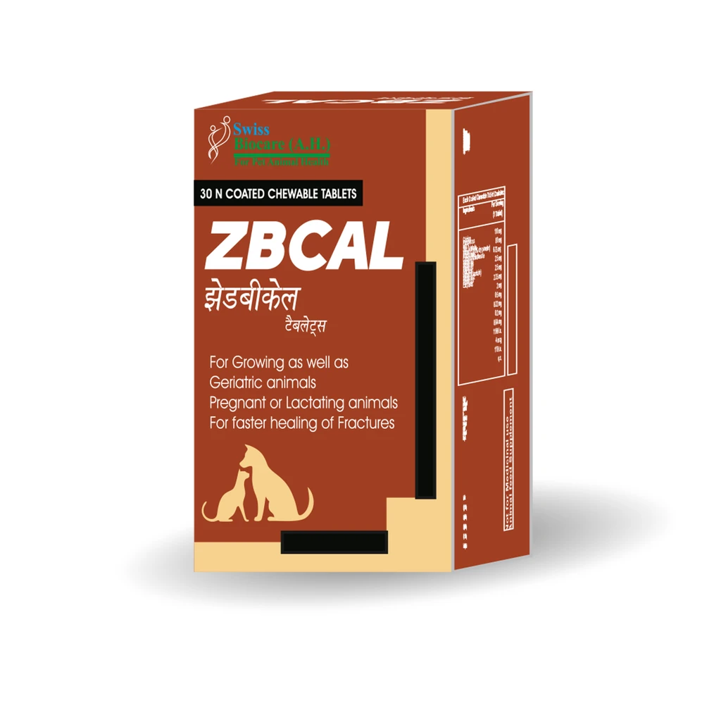 Corise ZBCAL Tablets 30 Tablets â€“ Veterinary Calcium Supplement for Puppies, Kittens