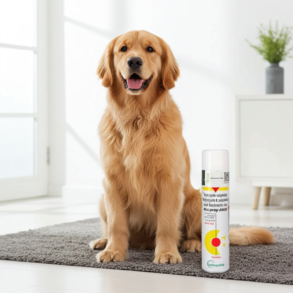 Vetoquinol Aluspray 75ml â€“ Protective Aluminum Spray for Animal Wound Care