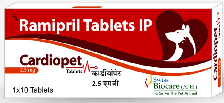 Corise Cardiopet 2.5mg Ramipril Tablets for Dogs & Cats