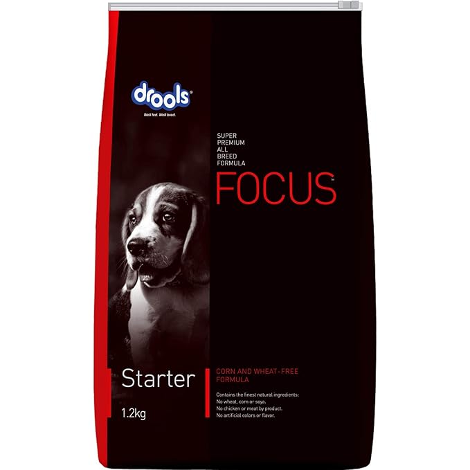 Drools Focus Starter Super Premium Dry Dog Food | High Protein Puppy Food for Growth & Immunity | DHA & Omega 3 Rich Formula