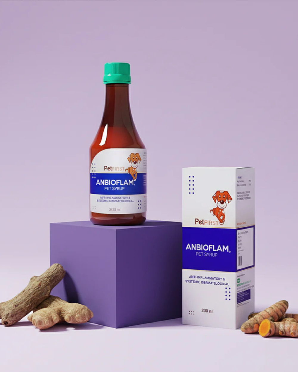 Indian Herbs Anbioflam 200ml Pet Syrup | Vet-Approved Anti-Inflammatory Syrup for Dogs and Cats