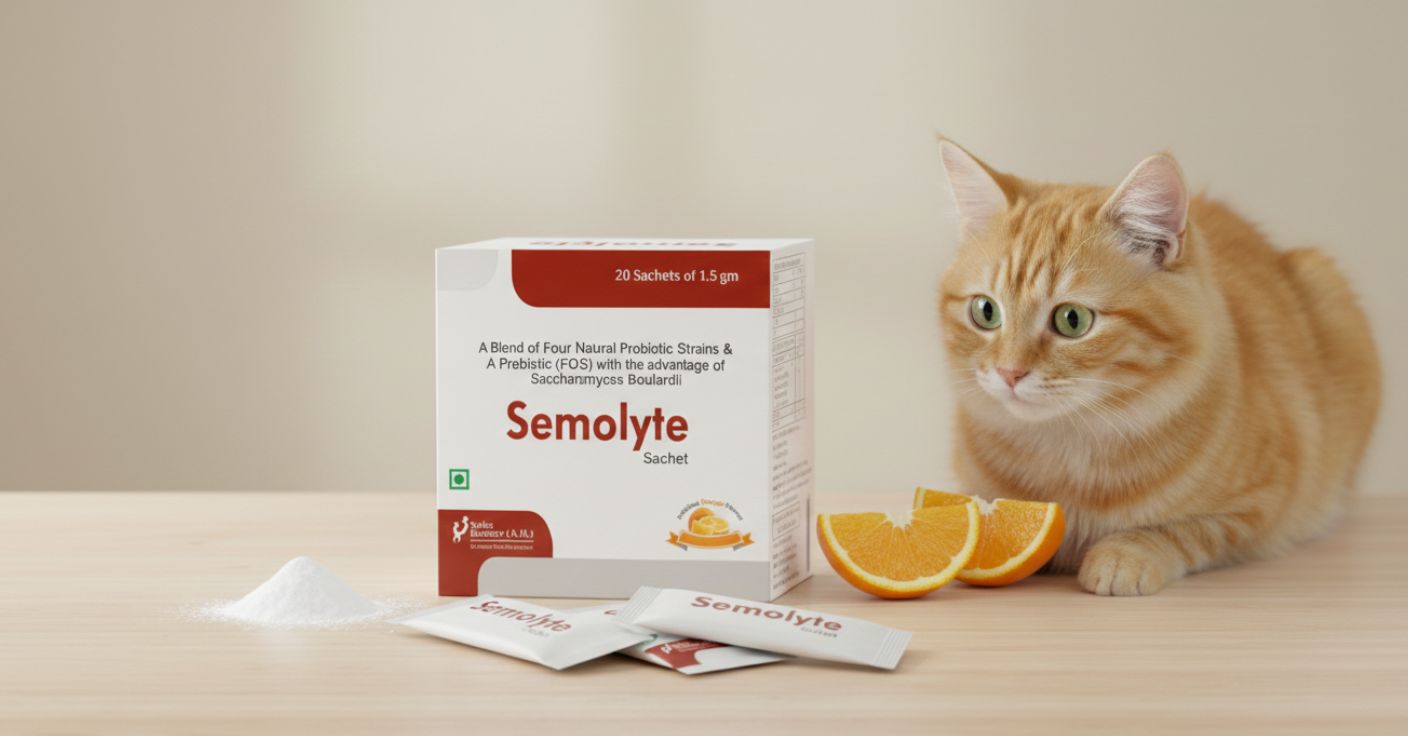 Swiss Biocare Semolyte Sachet â€“ Probiotic Supplement for Dogs & Cats