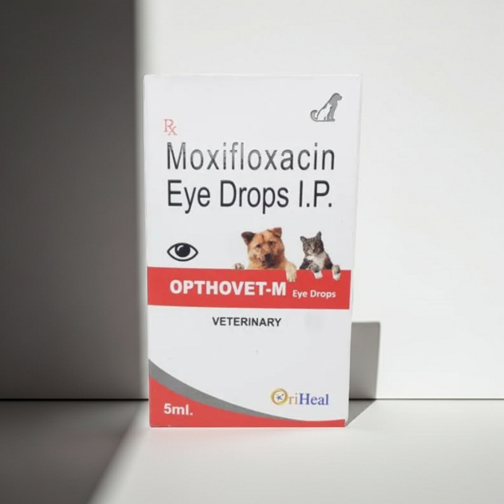 Oriheal Opthovet M Eye Drops for Dogs & Cats | Pet Eye Care & Hygiene Support Solution