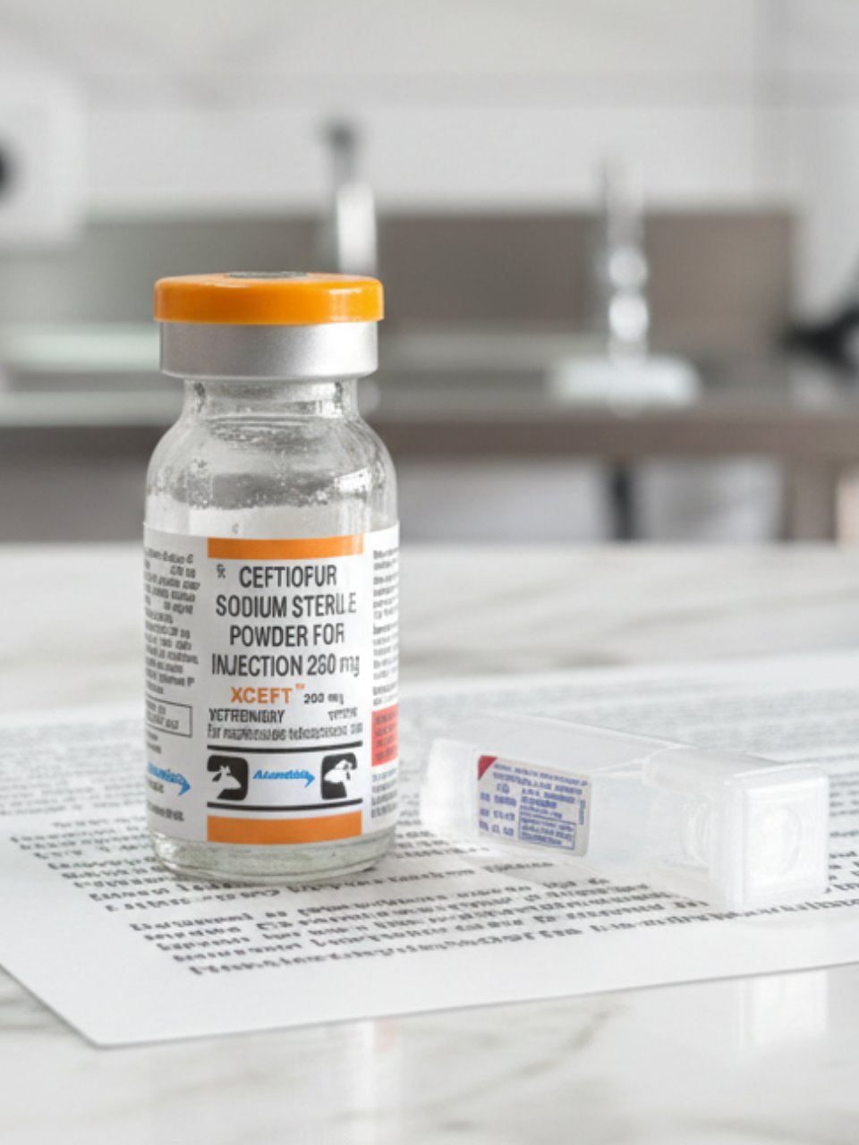 Alembic Xceft Pet Injection for Dogs â€“ Ceftriaxone Antibiotic Injection for Bacterial Infections in Pets