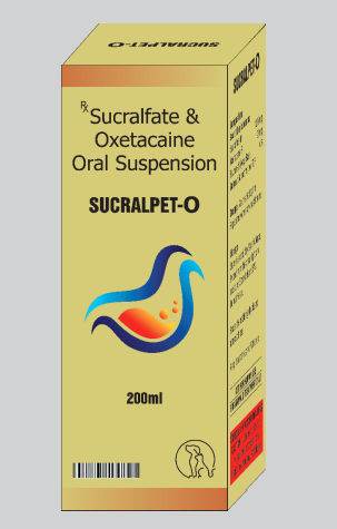 Sihil Sucralpet-O Syrup â€“ Anti-Ulcer & Gastroprotective Veterinary Syrup with Sucralfate & Oxetacaine for Dogs and Cats