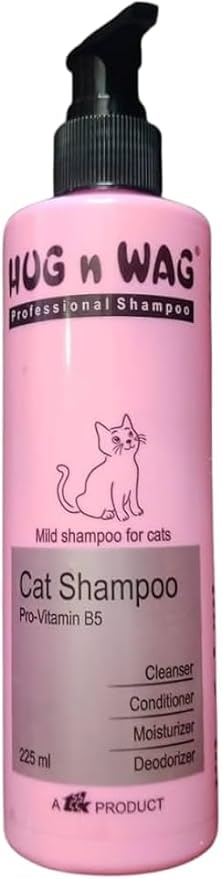 Ttk Hug N Wag 225ml Cat Shampoo â€“ Mild Pet Shampoo for Soft & Shiny Fur