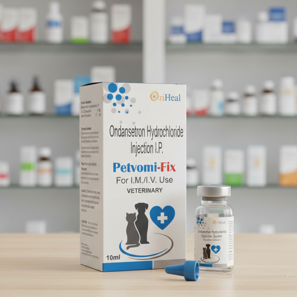 Oriheal Petvomi Fix Injection 2mg/ml â€“ 10ml (20mg) | Anti-Vomiting & Anti-Nausea Solution for Dogs & Cats