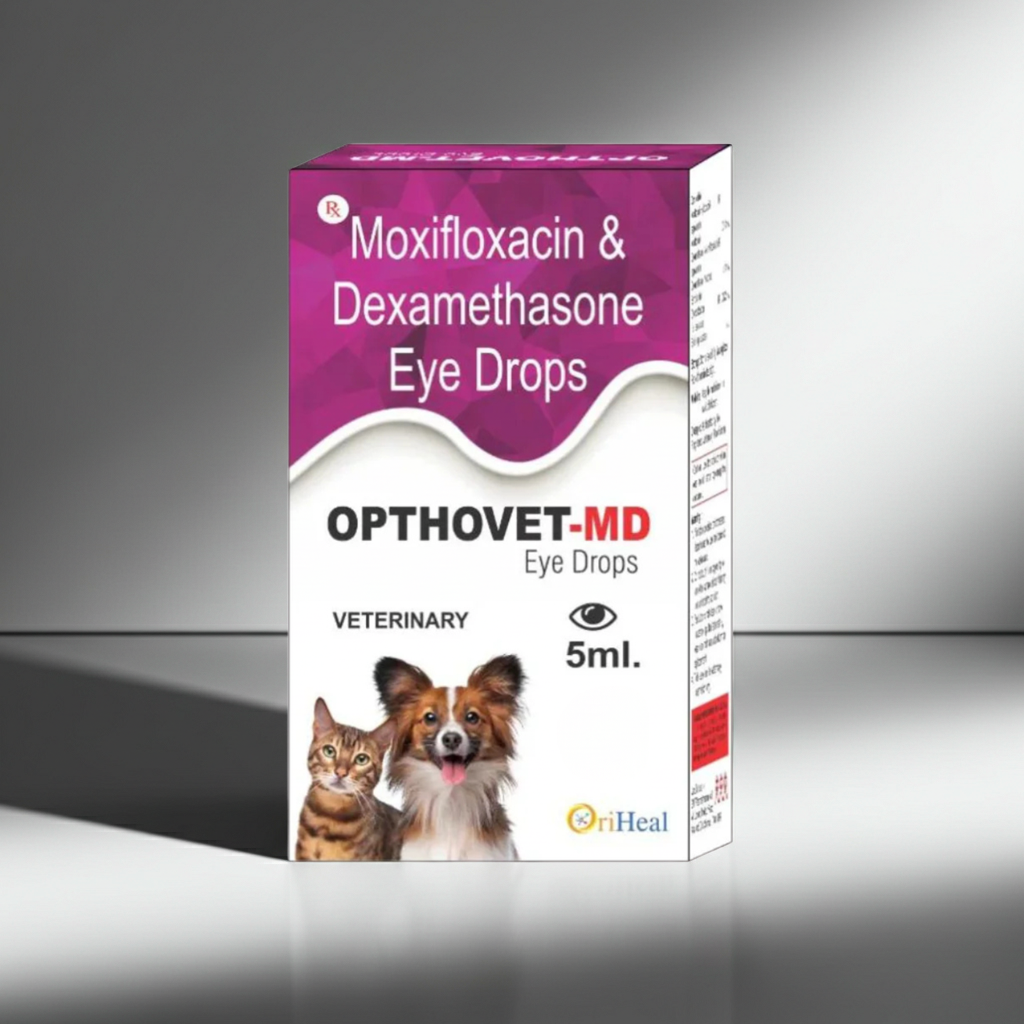 Oriheal Opthovet MD Eye Drops for Dogs & Cats | Pet Eye Care & Hygiene Solution
