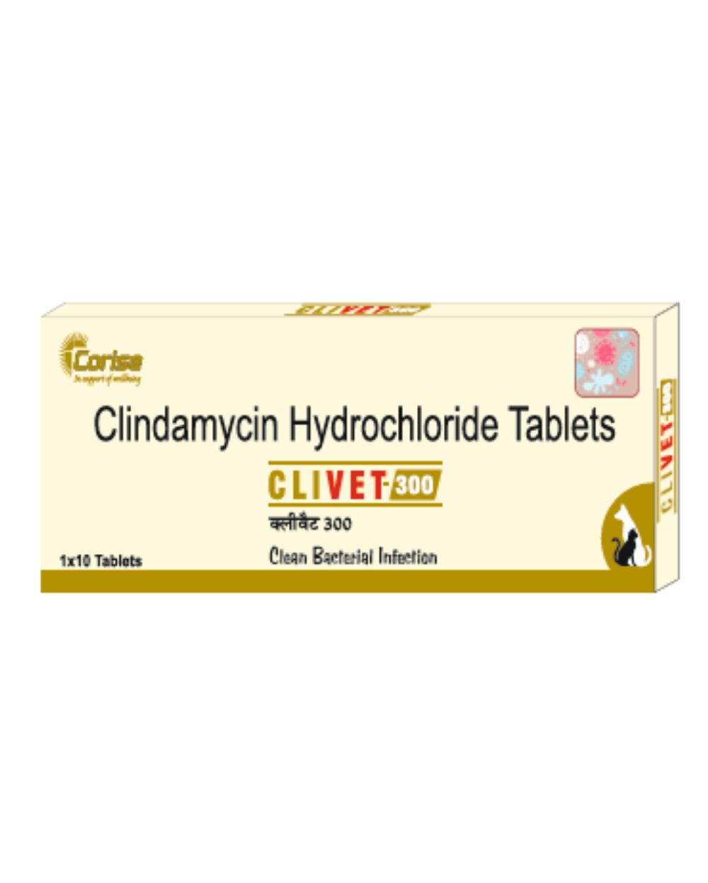 Corise Clivet Tablet (Clindamycin) for Dogs and Cats â€“ Treatment for Dental Abscesses & Babesiosis