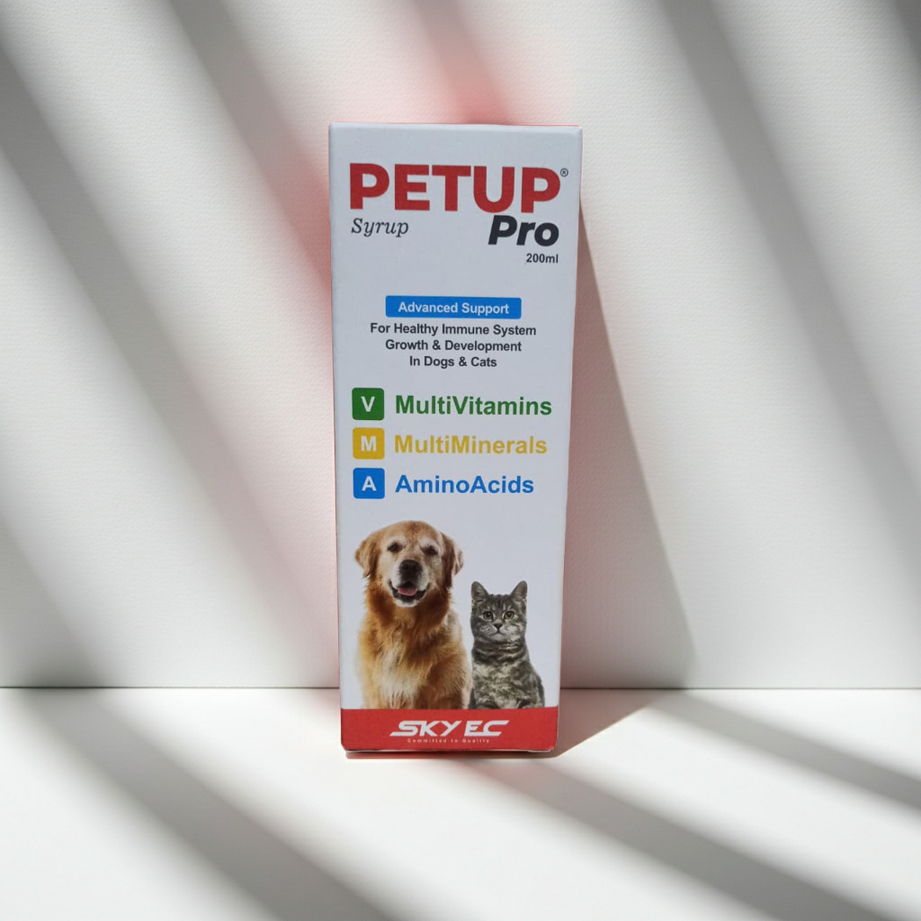 Skyec Pet Up Pro Syrup  â€“ Multivitamin & Mineral Supplement for Dogs & Cats