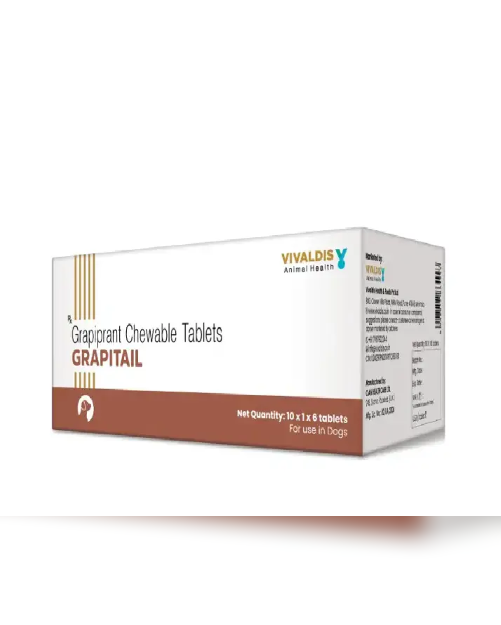 Vivaldis Grapitail 100mg Tablets â€“ Pack of 6 | Effective Treatment