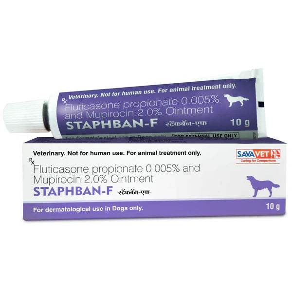 Savavet Staphban F 10gm Ointment | Fast-Acting Antibacterial Ointment for Skin Infection Relief