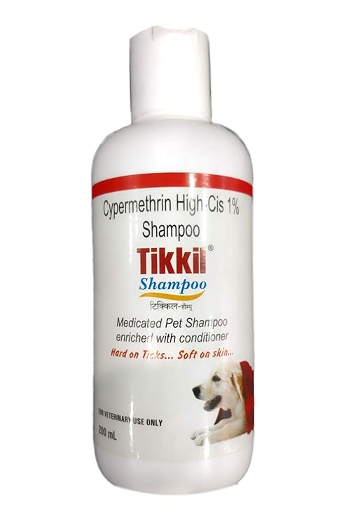 IIL Tikkil Anti Flea & Tick Cypermethrin Shampoo for Dogs 200ml | Kills Fleas, Ticks & Lice