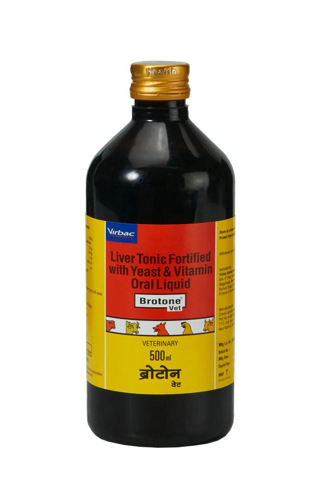 Virbac : Brotone Vet Liver Tonic with Yeast & Vitamins for Animals 120 ml