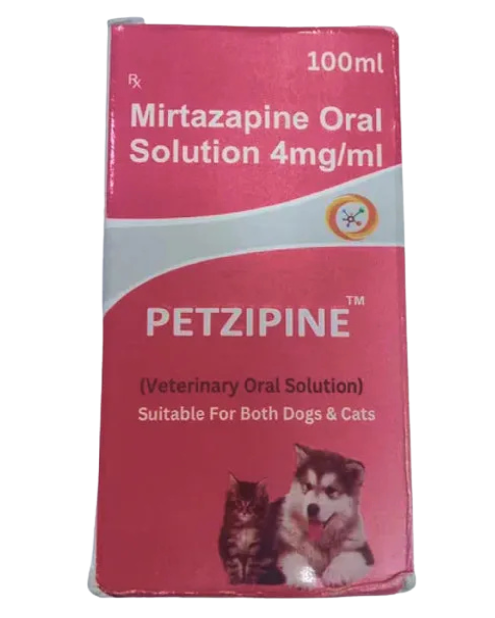 Oriheal Petzipine (Mirtazapine) 100ml Oral Solution for Dogs and Cats â€“ Veterinary Use Liquid Formula