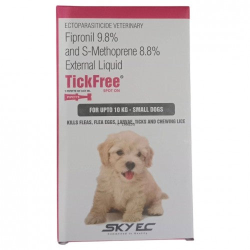 Skyec Tick Free (Fipronil) Spot-On â€“ Powerful Tick & Flea Protection for Dogs