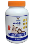 Venkys Ventab Multivitamin Tablets for Dogs & Cats | Skin, Coat, Muscle & Immunity Support with L-Carnitine & Biotin ( Pack of 30 Tablets )