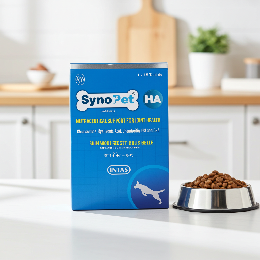 Intas Synopet HA Tablets for Dogs & Cats â€“ Joint Care Supplement with Hyaluronic Acid & Glucosamine