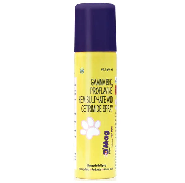 Intas D-Mag Dog Spray â€“ Antiseptic Wound Healing Spray for Dogs | Veterinary Skin Care