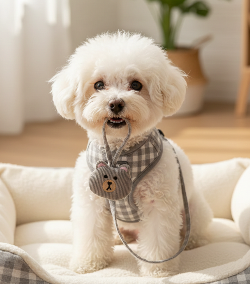 Paws & Tailsâ„¢ Premium 10 mm Teddy Handle Chain & Harness for Dogs