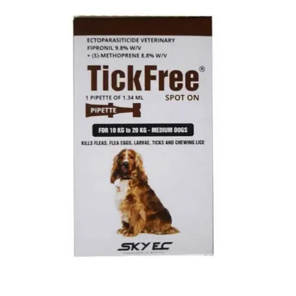 Skyec Tick Free (Fipronil) Spot-On for Dogs