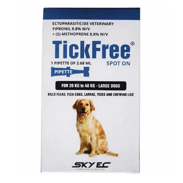 Skyec Tick Free (Fipronil) Spot-On for Dogs