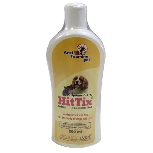 AreionVet HitTix Anti Tick Foaming Gel Shampoo