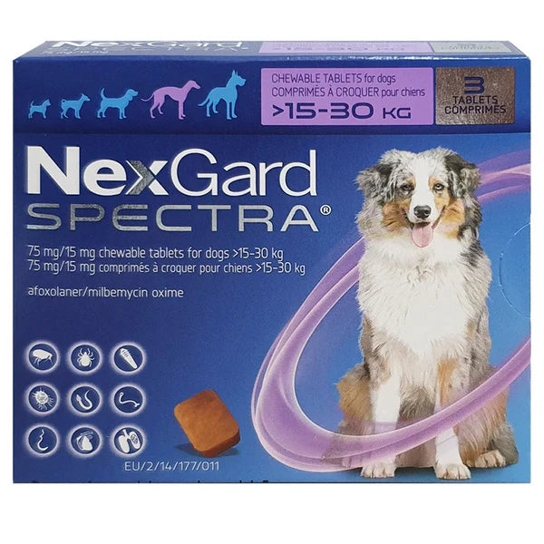Boehringer Ingelheim Nexgard Spectra 3's Tablets For Ticks & Fleas