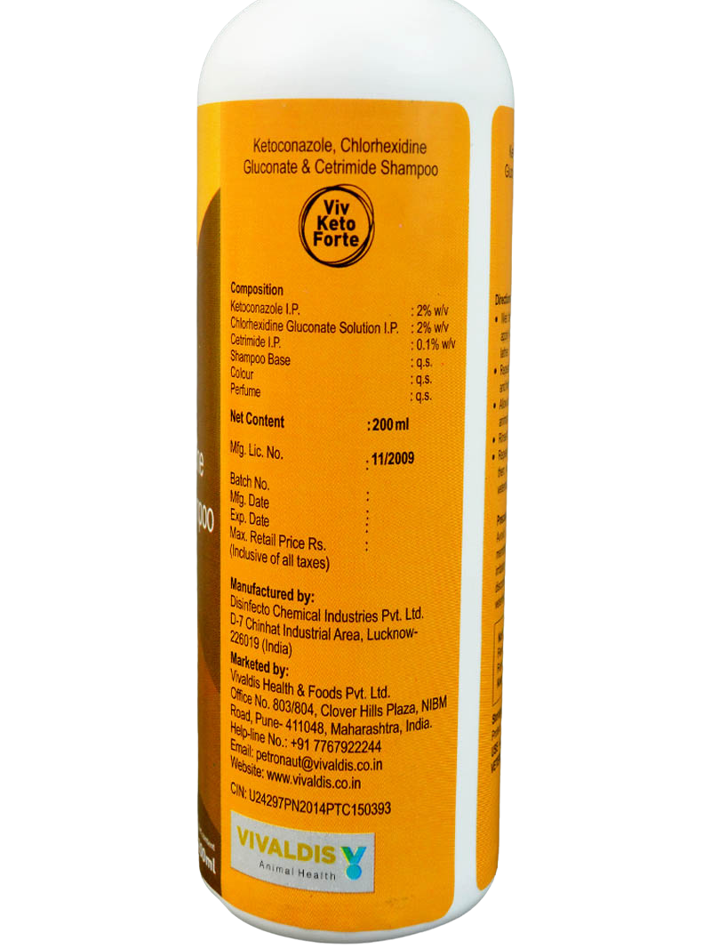 Vivaldis Viv Silky Shampoo 200ml â€“ Antifungal & Antibacterial Pet Cleansing Shampoo for Dogs & Cats