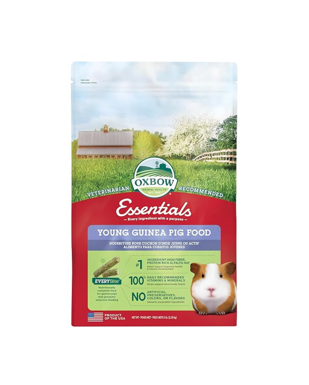 Oxbow Cavy Performance Young Guinea Pig (Alfalfa Based) 2.25kg