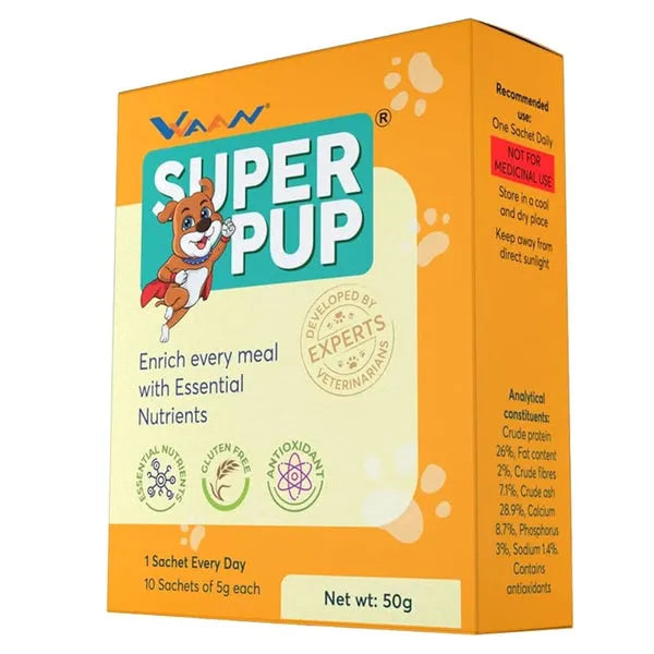 Vvaan Superpup Sachets for Puppies â€“ Weaning Supplement with Essential Nutrients