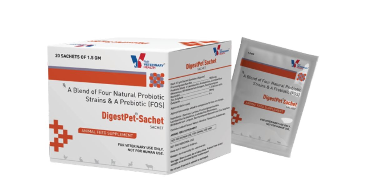 Drools DigestPet Sachet â€“ Probiotic & Prebiotic Digestive Health Supplement for Dogs & Cats