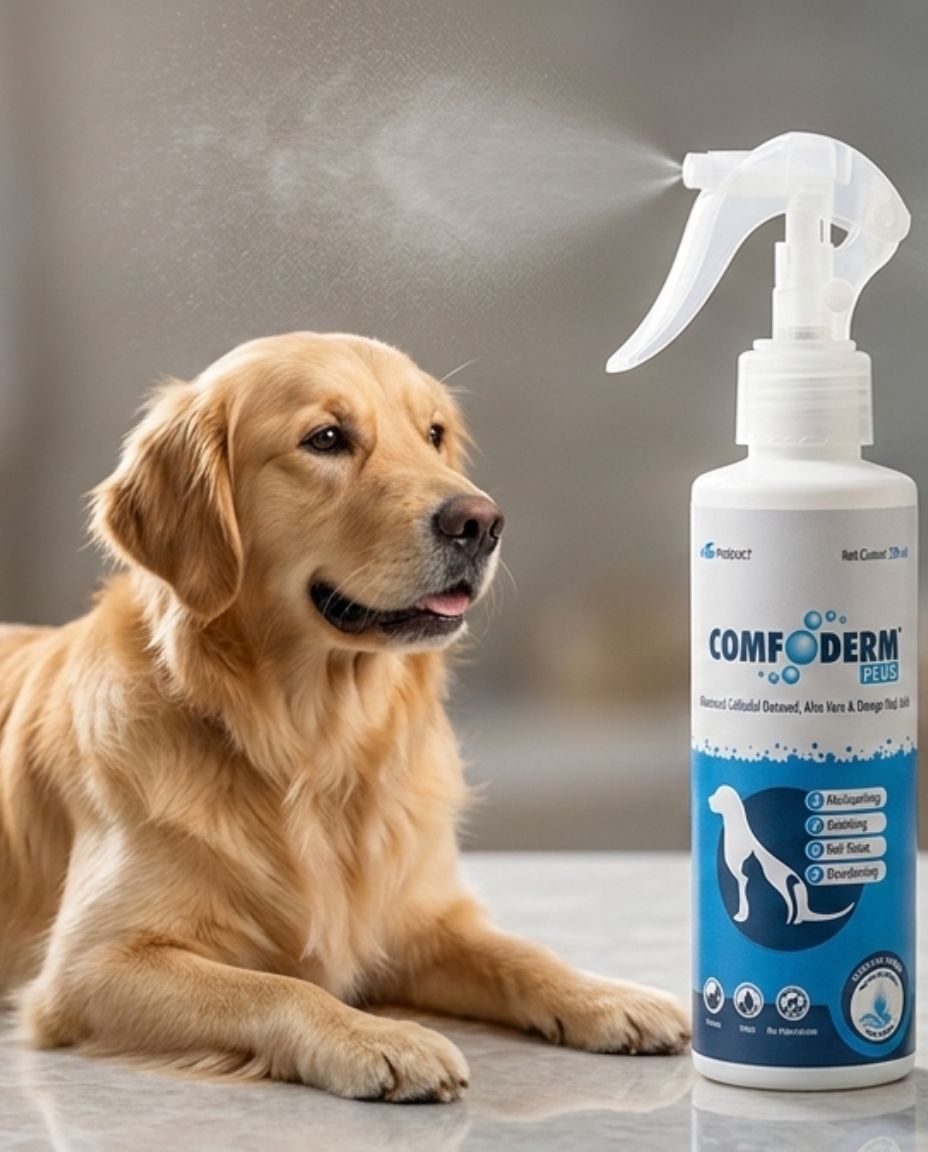 Ttk Comfoderm Plus Oatmeal Anti-Itch & Deodorizing Spray for Dogs & Cats - 200 ml