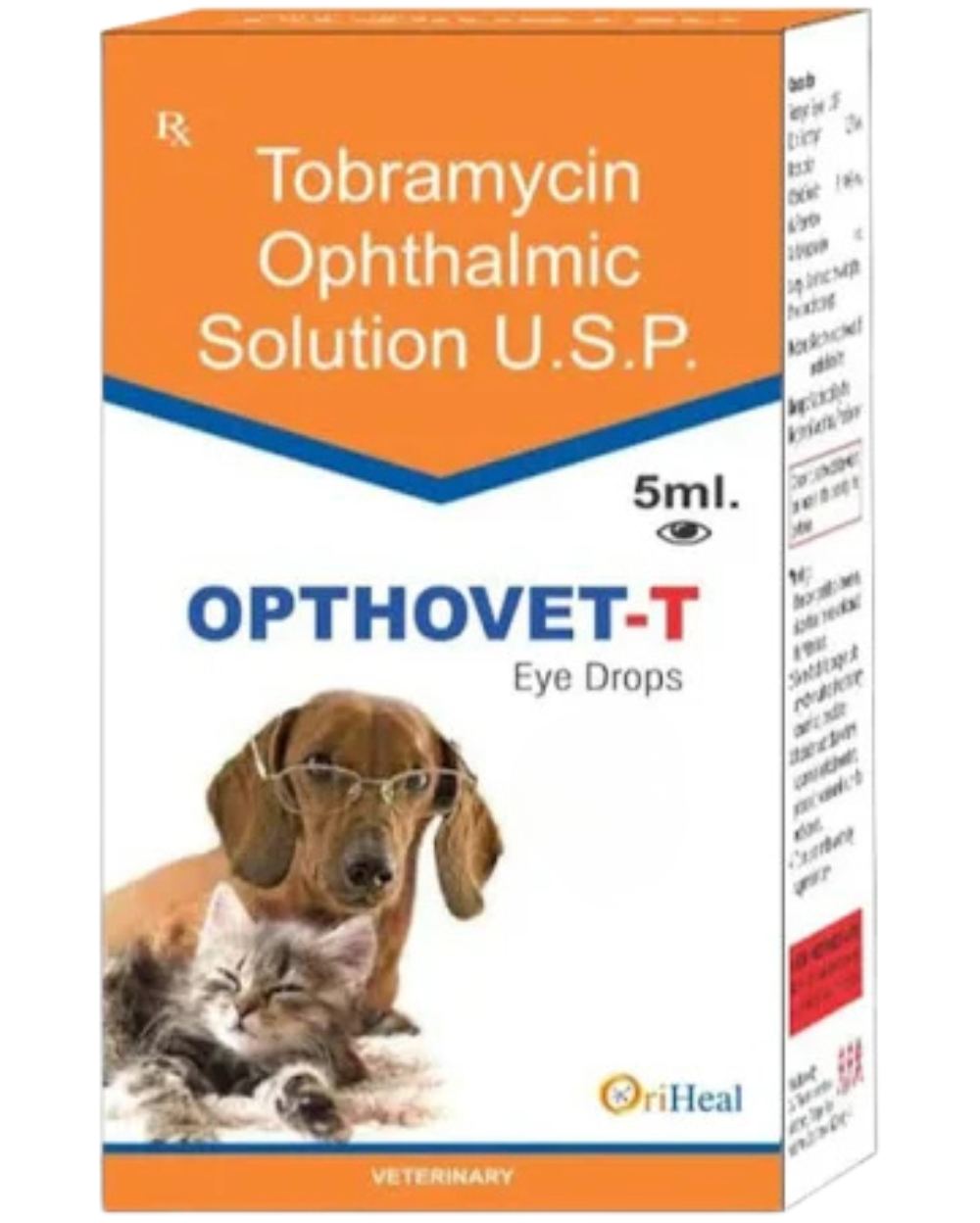 Oriheal Opthovet T Eye Drops for Dogs & Cats | Pet Eye Hygiene & Care Product