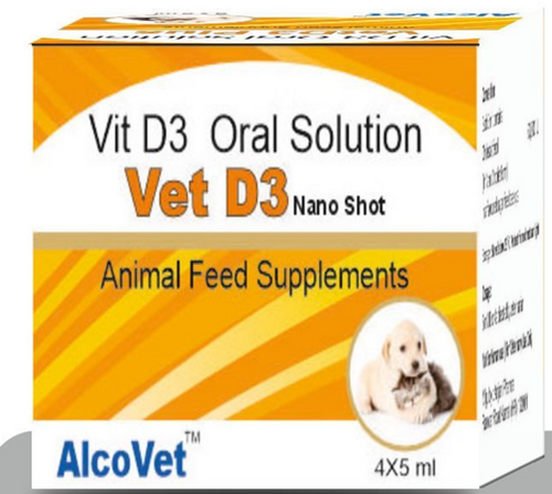 Alcovet Vet D3 Nanoshot 5ml Vitamin Supplement for Dogs & Cats