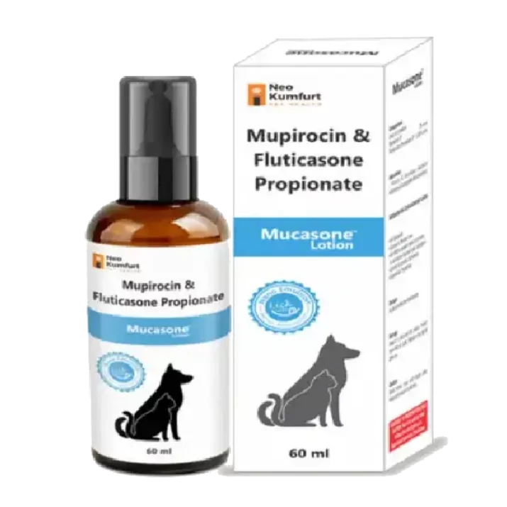 Neo Kumfurt Mucasone Topical Lotion for Pets â€“ Dogs & Cats Skin Infections, Itch & Dermatitis Relief