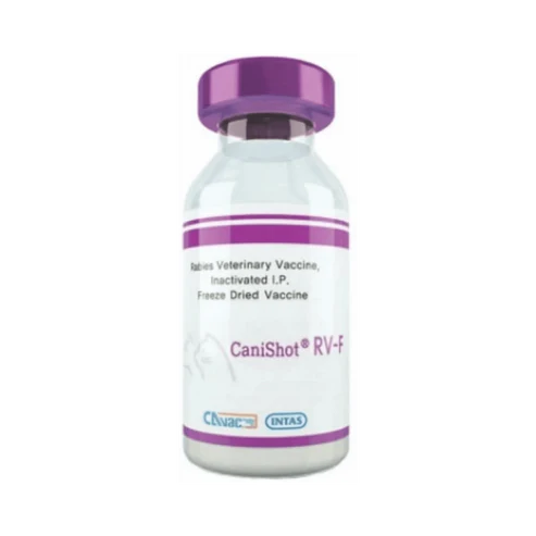 Intas Canishot RV-F Rabies Vaccine for Dogs â€“ Inactivated Veterinary Rabies Vaccine | 1 Dose