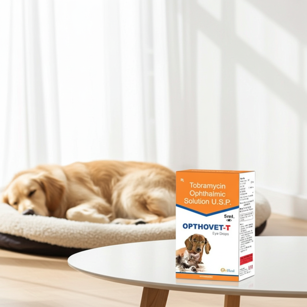 Oriheal Opthovet T Eye Drops for Dogs & Cats | Pet Eye Hygiene & Care Product