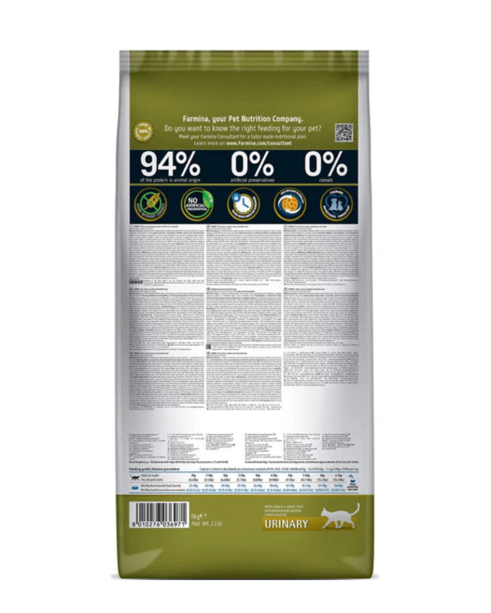 Farmina N&D Quinoa Urinary Cat Food â€“ Grain-Free Dry Cat Food for Urinary Health, Supports Bladder Care & pH Balance, Complete Nutrition for Adult Cats