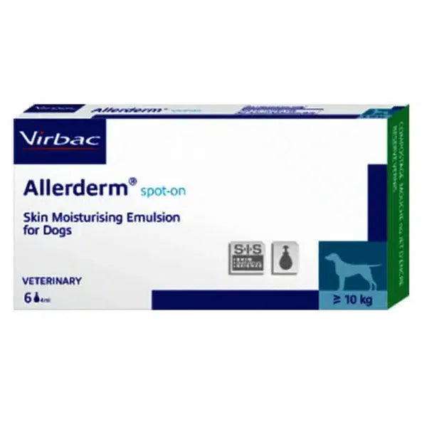 Virbac Allerderm Spot On Skin Moisturising Emulsion for Dogs â€“ Advanced Skin Barrier Repair & Hydration Solution