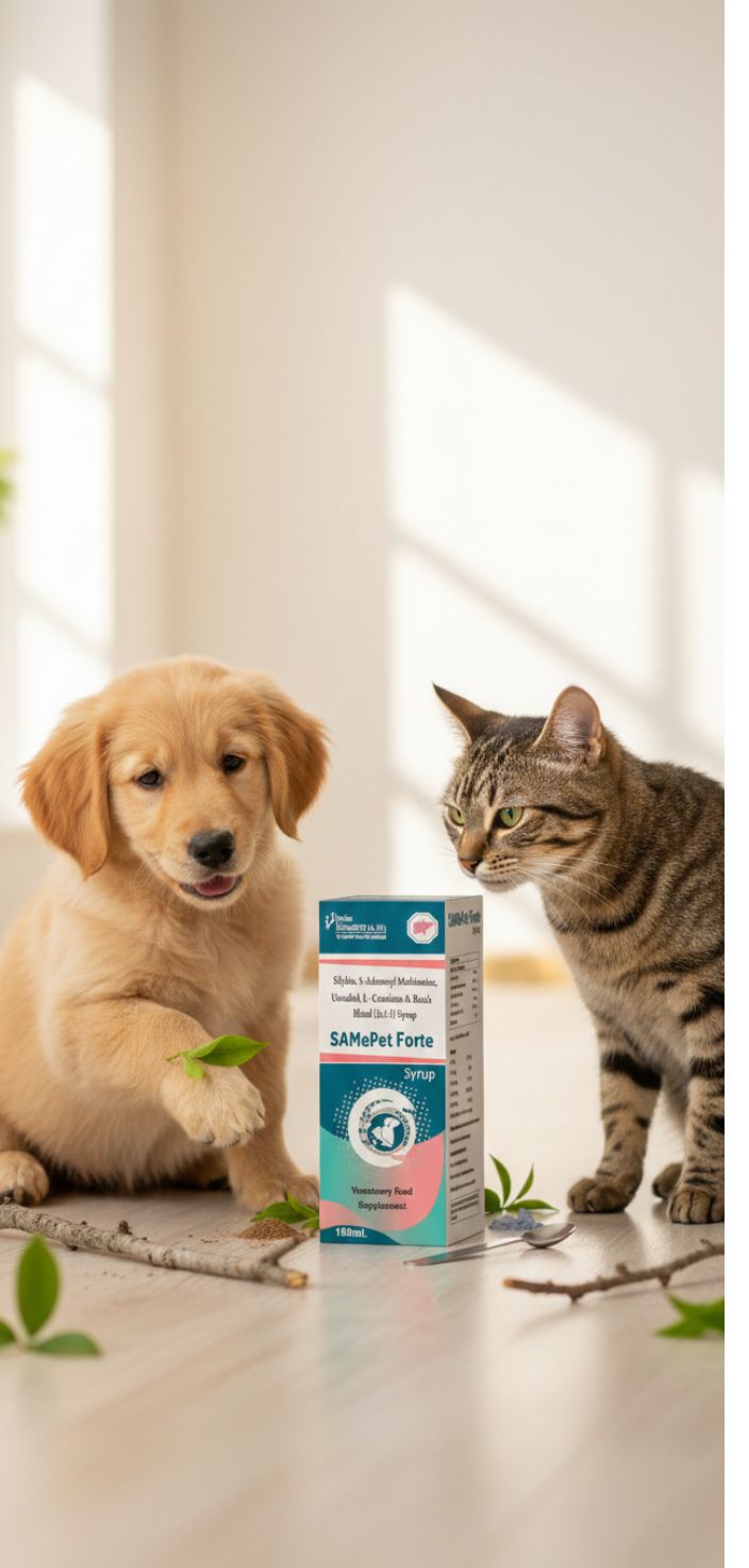 Swiss Biocare Samepet Forte Syrup 100ml â€“ Advanced Liver Support for Dogs & Cats