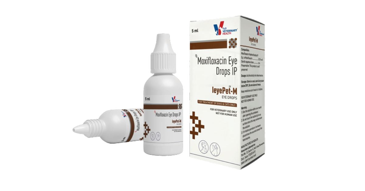 Drools IeyePet-M Eye Drops for Dogs & Cats â€“ Moxifloxacin Ophthalmic Solution