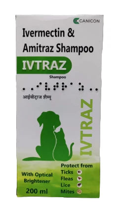 Canicon Ivtraz Antifungal & Antibacterial Dog Shampoo 200ml