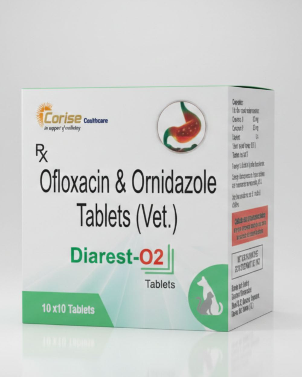 Corise Diarest O2 Tablet: Fast-Acting Pet Diarrhea & Digestive Support