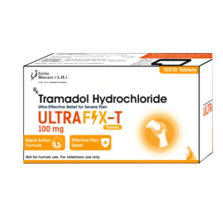Corise Ultrafix-T Tablet â€“ Tramadol Hydrochloride 100 mg for Pain Relief in Dogs & Cats