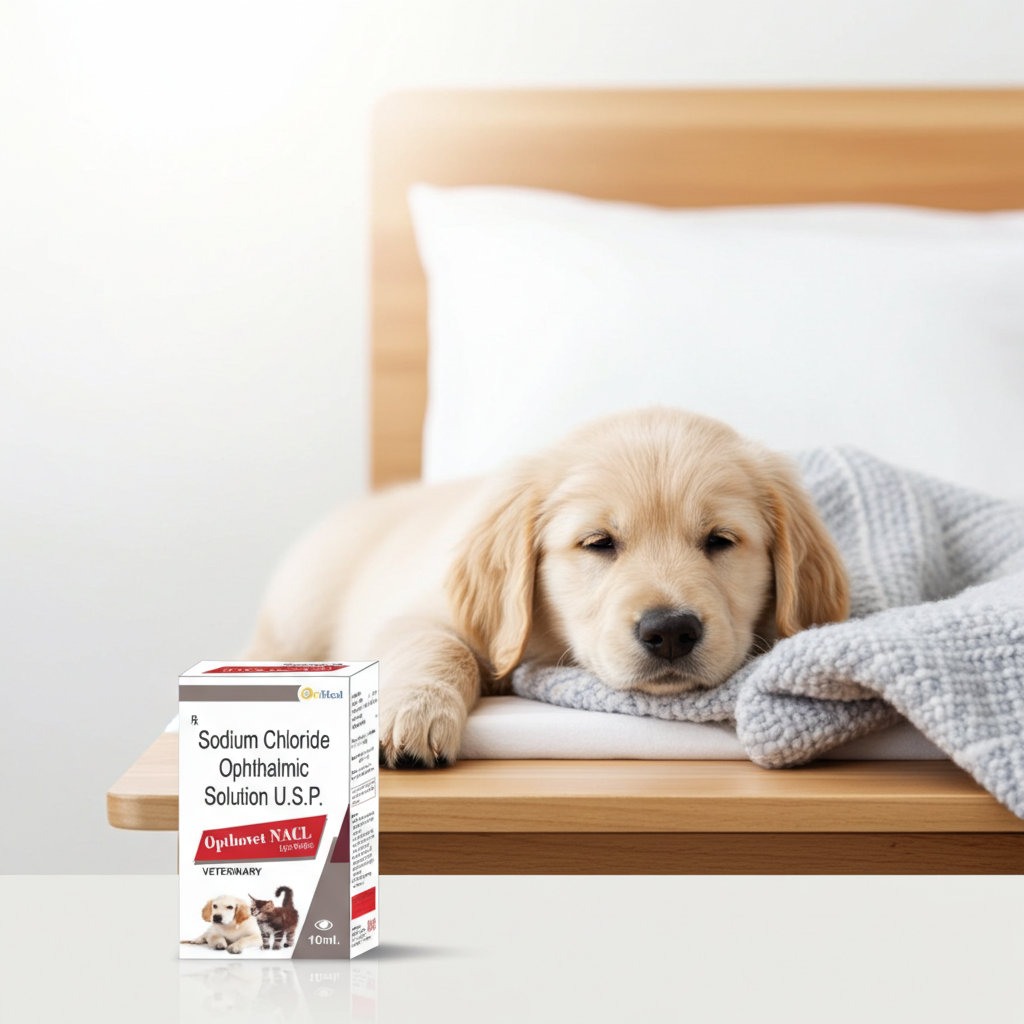 Oriheal Opthovet Nacl Eye Drops for Dogs & Cats | Sterile Eye Care Solution for Daily Eye Hygiene