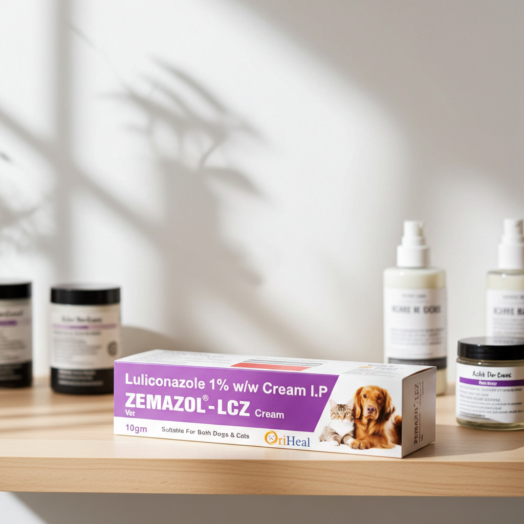 Oriheal Zemazol LCZ (Luliconazole) Antifungal Cream for Dogs and Cats 10g